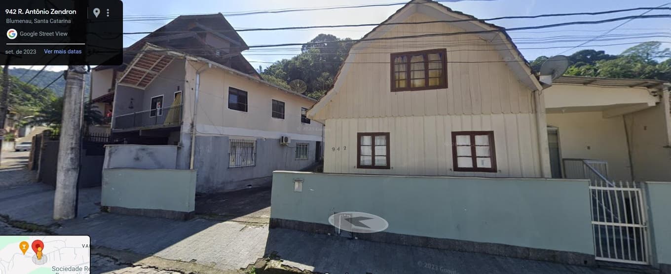 Foto 1 de 12: Casa em leilão em Blumenau - SC — Imóvel com aproximadamente 480m², contendo 2 casas, bairro Valparaíso, Blumenau/SC