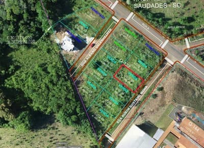 Foto 1 de 5: Terreno em leilão em Saudades - SC, bairro Saudades — LOTE URBANO Nº 09, DA QUADRA Nº 122, LOCALIZADO EM SAUDADES/SC ÁREA DE 360M²