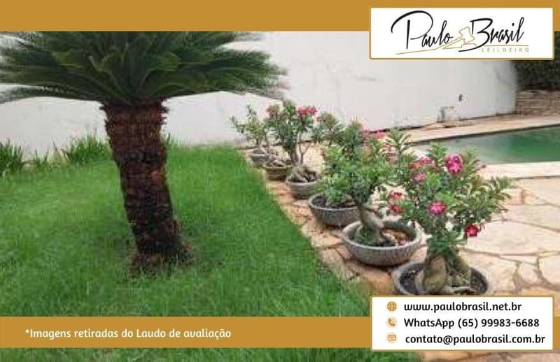 Foto 4 de 49: Casa em leilão em Cuiabá - MT, bairro Chácara dos Pinheiros — Imóvel tipo sobrado, em condomínio, Jardim Apoena, AT 498m² e AC 475,99 m², Chácara dos Pinheiros, Cuiabá/MT