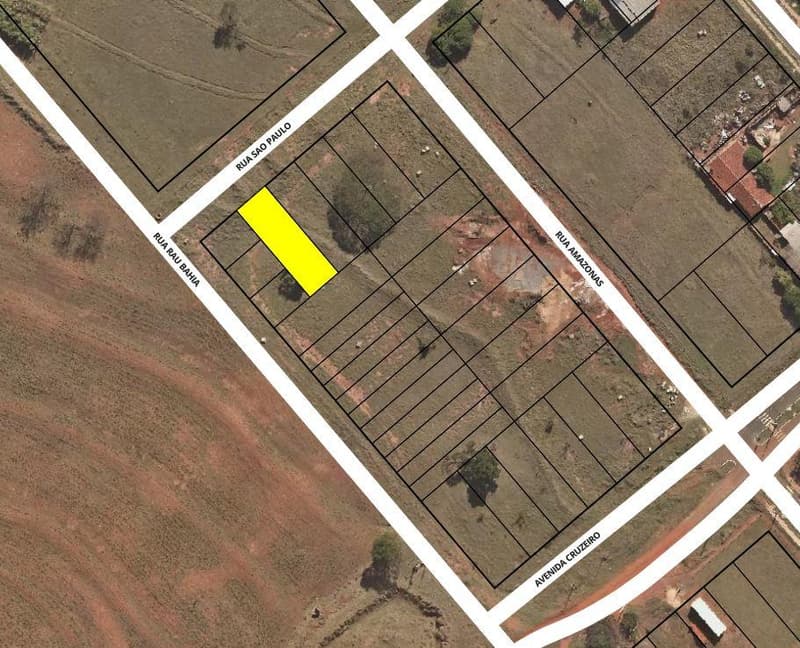 Foto 3 de 3: Terreno em leilão em Umuarama - PR — Terreno urbano com área de 432,00 m², sem benfeitorias, localizado na Rua São Paulo, 232, Distritos Serra Dos Dourados, Umuarama/PR.