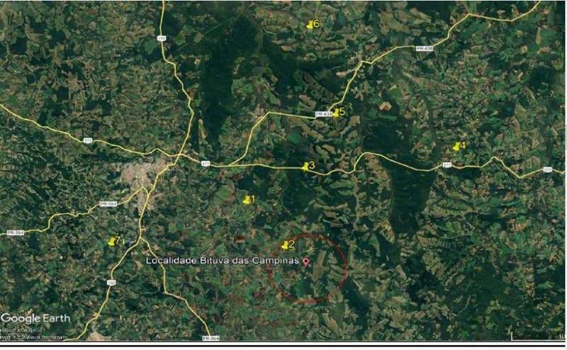 Foto 2 de 2: Area Rural em leilão em Fernandes Pinheiro - PR — Terreno rural com área de 5,5 hectares, sem benfeitorias - localizado no lugar Bituva da Campinas, Município de Fernandes Pinheiro/PR.