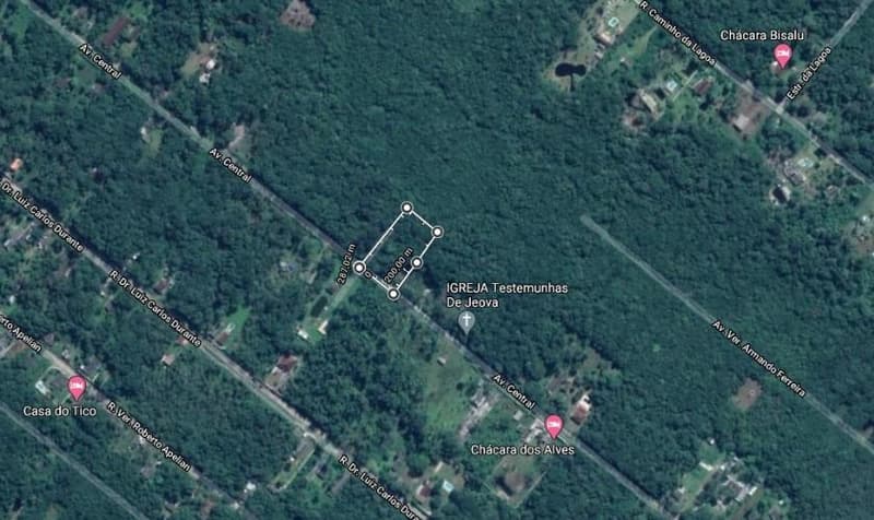 Terreno em leilão em Itanhaém - SP — Lote de Terreno nº 09, Qdra 03 - Lot Chácaras Gaivota, Itanhaém/SP, Área Total de 4.660,79m²