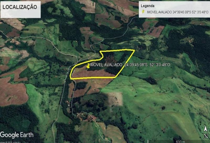 Foto 1 de 6: Area Rural em leilão em Pitanga - PR — IMÓVEL RURAL COM ÁREA DE 72.600,00M2 EM PITANGA -PR