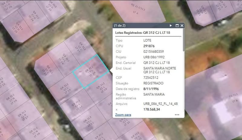 Foto 1 de 2: Terreno em leilão em Brasília - DF, bairro Santa Maria — Imóvel com 150 m², na Quadra 312, Santa Maria , Distrito FederaL.