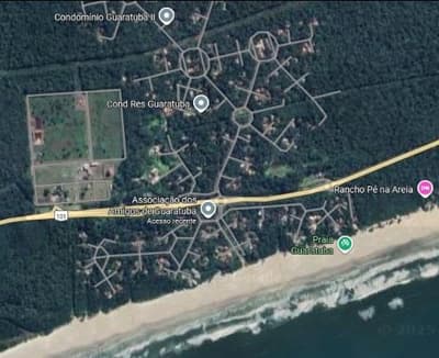 Terreno em leilão em Bertioga - SP — DIREITOS SOBRE UM LOTE DE TERRENO Lt. 02, da Qd. UF, NO LOTEAMENTO GUARATUBA ÁREA DE 373,23 m²