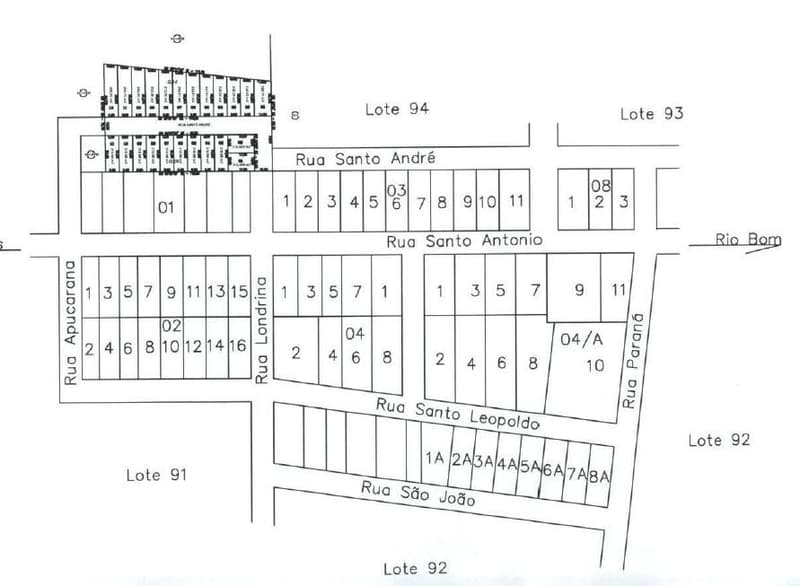 Terreno em leilão em Rio Bom - PR — Lote de terreno urbano nº 13 - com casa com área de 140m² em terreno contíguo - Rio Bom/PR