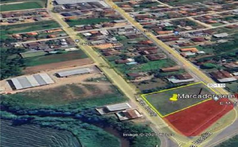 Foto 5 de 5: Terreno em leilão em Rodeio - SC — Fração ideal de 1.500,00m² do terreno urbano de matrícula n° 10.317 do CRI de Ascurra/SC, sem benfeitorias, situado em Rodeio/SC