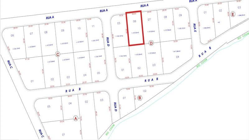 Terreno em leilão em Coxim - MS, bairro Nova Coxim — TERRENO URBANO | A.T. 1.137 M² | SEM BENFEITORIAS | BAIRRO NOVA COXIM | COXIM/MS