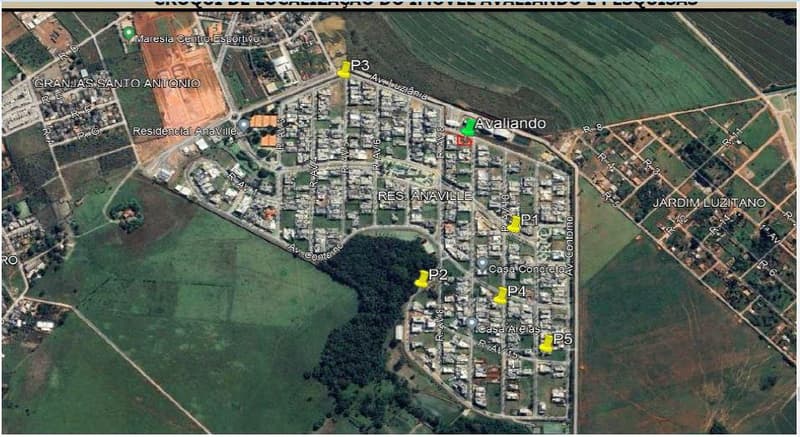Foto 3 de 9: Terreno em leilão em Anápolis - GO — TERRENO URBANO | A.T. 712,69m² DE ESQUINA - RES. ANAVILLE II ETAPA | ANÁPOLIS/GO