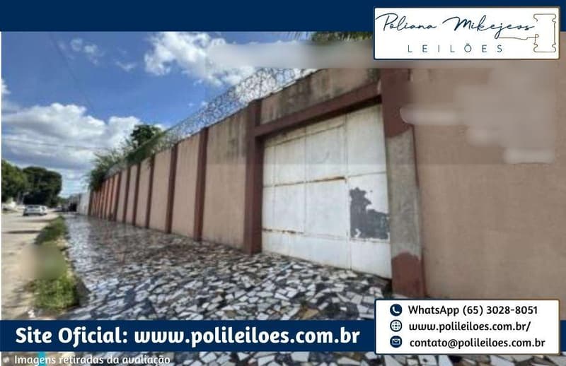 Foto 2 de 6: Imóvel em leilão em Várzea Grande - MT — Lote Urbano, AT 661,63m², edificação residencial não averbada na matrícula, AC 109,27m², em Ponte Nova, Várzea Grande/MT