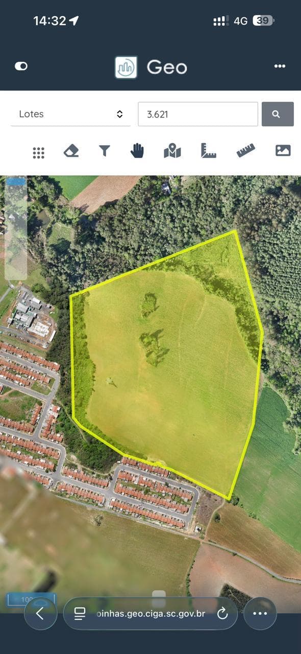 Foto 1 de 3: Terreno em leilão em Canoinhas - SC — Terreno rural com área de 159.075m², situado no lugar denominado Palmito Piedade, no municipio e comarca de Canoinhas/SC.