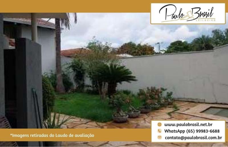 Foto 5 de 49: Casa em leilão em Cuiabá - MT, bairro Chácara dos Pinheiros — Imóvel tipo sobrado, em condomínio, Jardim Apoena, AT 498m² e AC 475,99 m², Chácara dos Pinheiros, Cuiabá/MT