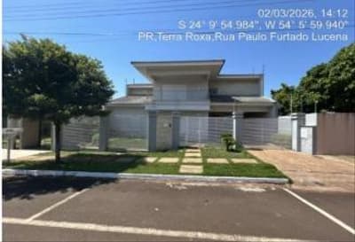 Foto 1 de 4: Casa em leilão em Terra Roxa - PR, bairro Centro — IMÓVEL URABANO COM ÁREA TOTAL DE 645,00 m2- Em TERRA ROXA/PR