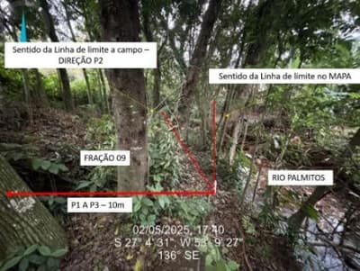 Foto 3 de 8: Terreno em leilão em Palmitos - SC — IMÓVEL URBANO COM ÁREA TOTAL DE 402,97m² - PALMITOS/SC