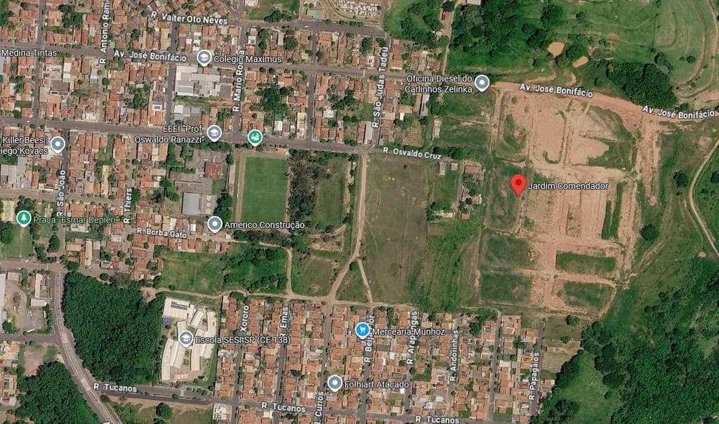 Terreno em leilão em Santo Anastácio - SP, bairro Jardim Comendador — Oportunidade! Terreno 202m² de Esquina em Santo Anastácio/SP