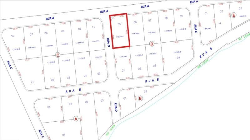 Terreno em leilão em Coxim - MS, bairro Nova Coxim — TERRENO URBANO | A.T. 1.120 M² | SEM BENFEITORIAS | BAIRRO NOVA COXIM | COXIM/MS