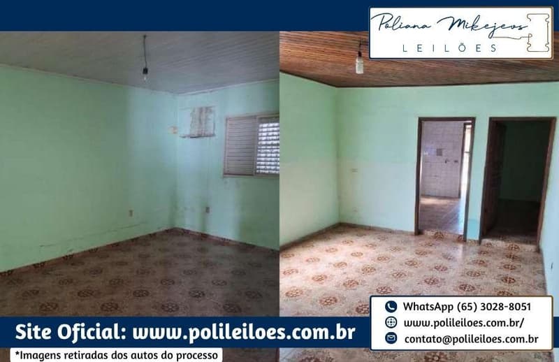 Foto 9 de 10: Terreno em leilão em Alto Garças - MT — Imóvel Residencial, AT 420m², com 02 edificações averbadas na matrícula de 18m² e 29,35m² cada uma, em Alto Garças/MT