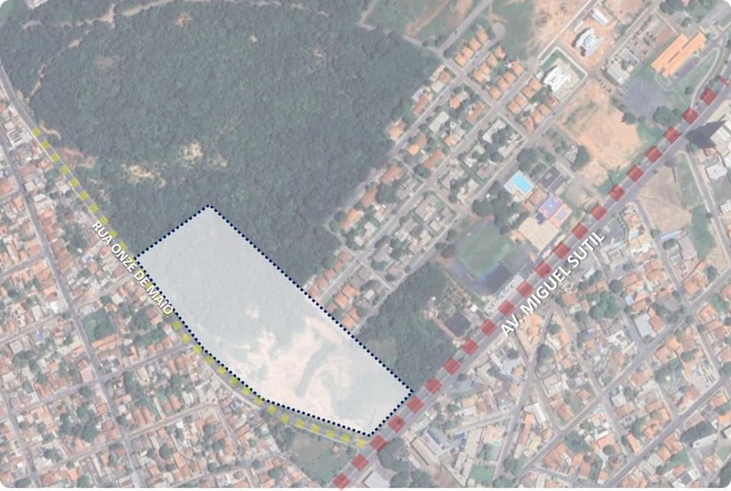 Foto 1 de 3: Terreno em leilão em Cuiabá - MT — Terreno 47.818m², Desocupado, Barra do Pari, Cuiabá/MT