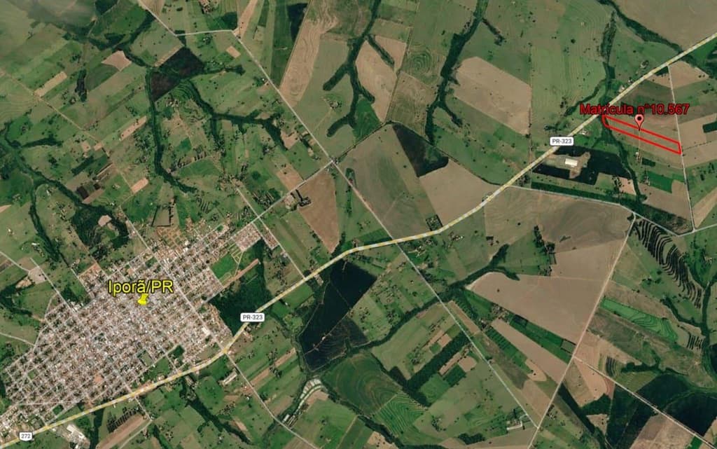 Foto 1 de 2: Terreno em leilão em Iporã - PR, bairro Jacaré — Imóvel com 5,00 alqueires paulistas, na Gleba Atlântida, Bairro Jacaré, Iporã/PR.