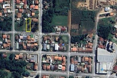 Foto 2 de 2: Terreno em leilão em Mafra - SC — Terreno urbano, sem benfeitorias, com a área de 611,10m², Lote 4, Quadra 2, Loteamento Vila Hermínia, Mafra/SC