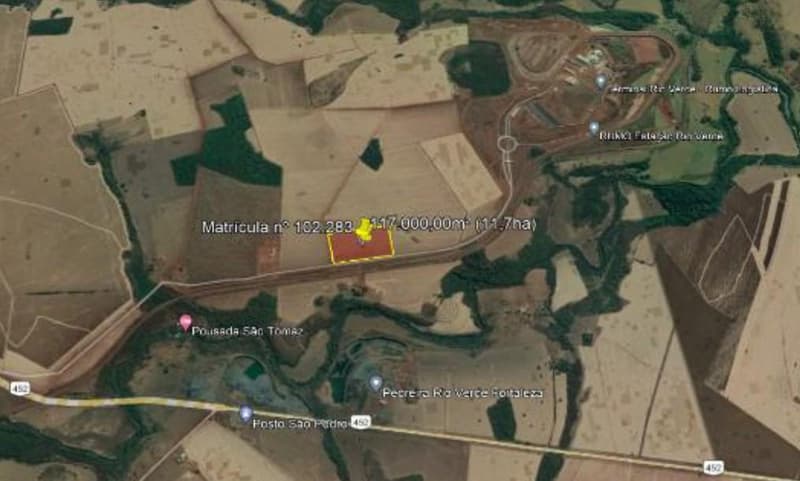 Foto 1 de 10: Terreno em leilão em Rio Verde - GO — Terreno Industrial - 117.000 m², em Rio Verde/GO - Desocupado