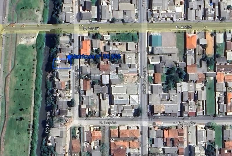 Terreno em leilão em Colombo - PR — Terreno com área total de 247,50 m²; contendo uma residência em alvenaria, Colombo/PR