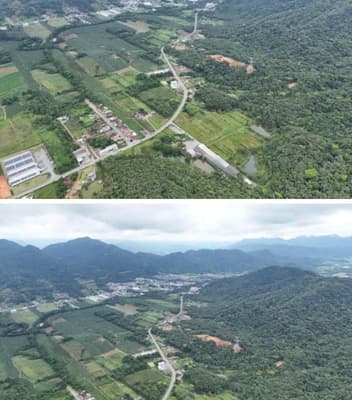 Foto 14 de 122: Terreno em leilão em Schroeder - SC — Terreno situado à Estrada Schroeder I, área de 94.840m², Schoeder/SC