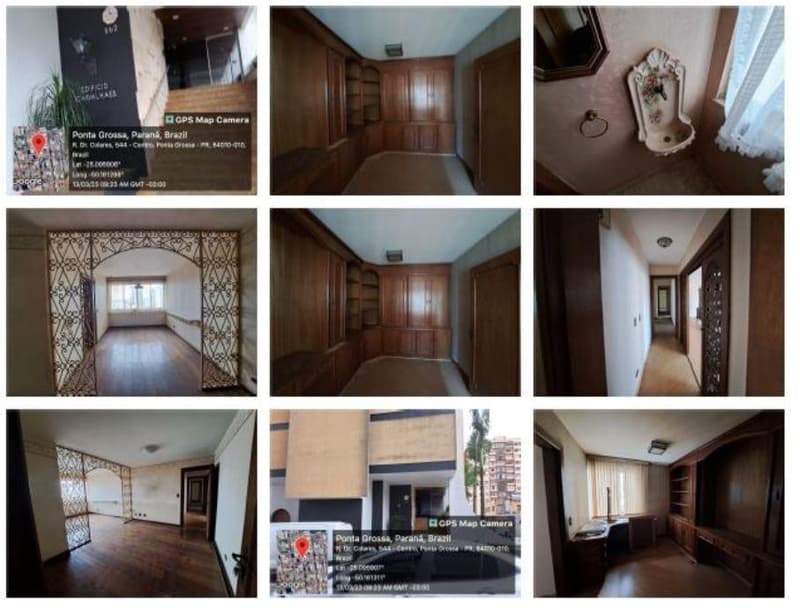 Foto 2 de 9: Apartamento em leilão em Ponta Grossa - PR, bairro Centro — Apartamento nº 8 com área util de 264,17 do Edifício Carvalhaes,- Localizado na Rua Dr. Colares, nº 562, Bairro: Centro, Ponta Grossa/PR