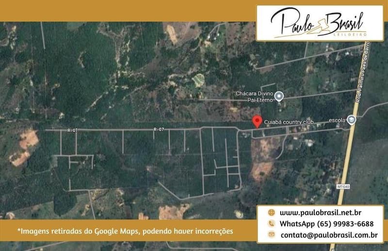Foto 1 de 4: Terreno em leilão em Cuiabá - MT — Terreno Residencial, AT 468m², sem benfeitorias, L. 05, Q. F, no Residencial Cuiabá Country, em Santo Antônio de Leverger/MT