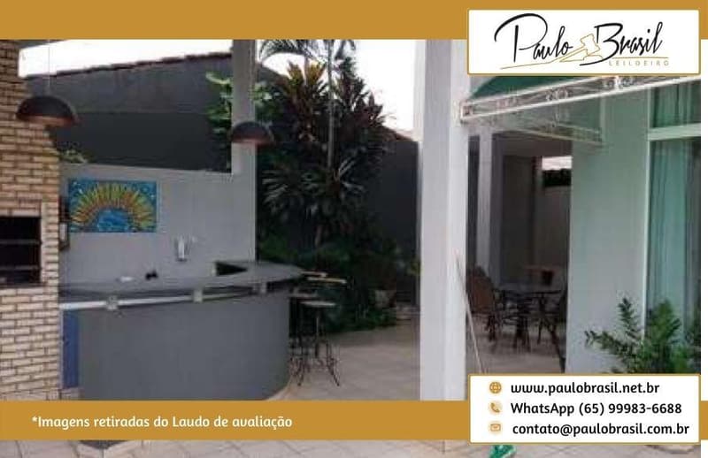 Foto 14 de 49: Casa em leilão em Cuiabá - MT, bairro Chácara dos Pinheiros — Imóvel tipo sobrado, em condomínio, Jardim Apoena, AT 498m² e AC 475,99 m², Chácara dos Pinheiros, Cuiabá/MT