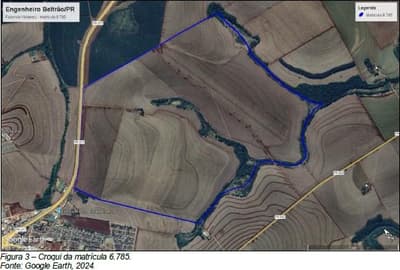 Area Rural em leilão em Engenheiro Beltrão - PR — Fração ideal de 50% do imóvel com área total de 3.630.000 m² em Engenheiro Beltrão/PR