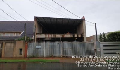 Foto 4 de 5: Imóvel em leilão em Santo Antônio Da Platina - PR, bairro Centro — IMÓVEL URBANO COM ÁREA TOTAL DE 335,58 m2- Em SANTO ANTÔNIO DA PLATINA/PR