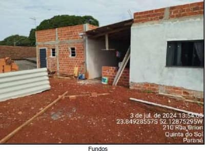 Foto 3 de 7: Casa em leilão em Quinta Do Sol - PR — CASA RESIDENCIAL | A.T. 216,00M² A.C. 131,90M² | QUINTAL DO SOL/PR - POSSUI SALAO DE USO COMERCIAL