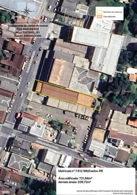 Foto 17 de 22: Comercial em leilão em Castro - PR, bairro Centro — VENDA CONJUNTA DE DUAS MATRÍCULAS Em CASTRO/PR