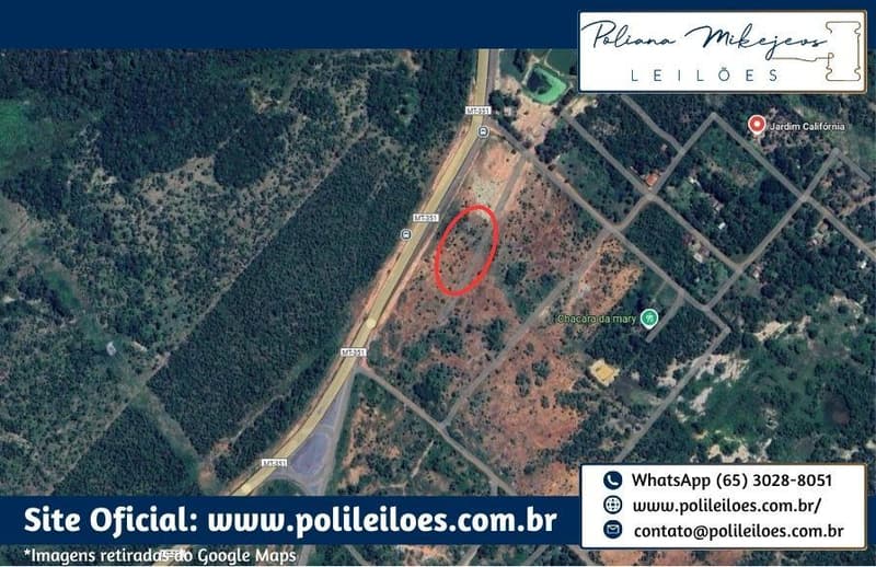 Foto 3 de 3: Terreno em leilão em Cuiabá - MT — Lote de Terreno Urbano nº 30, Q. 31, A.T. 360m², sem benfeitorias, próximo à MT-351, Loteamento Jardim Califórnia, Várzea Grande/MT