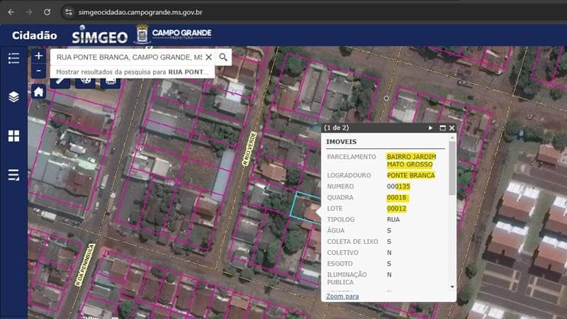 Terreno em leilão em Campo Grande - MS — IMÓVEL RESIDENCIAL, A.T. 374 M², JARDIM MATO GROSSO EM CAMPO GRANDE/MS