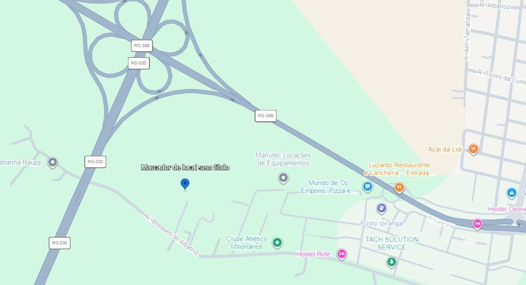 Foto 3 de 4: Terreno em leilão em Osório - RS, bairro Bosques de Albatroz — Terreno com 10.545,56m² situado à Alameda da Figueira - Lote 16 Quadra 04, Bosques de Albatroz, Osório - RS
