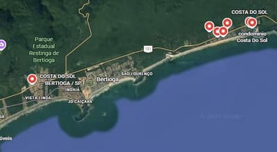 Foto 1 de 2: Casa em leilão em Bertioga - SP — Casa no Loteamento Costa do Sol com Área de Terreno de 373,23m²