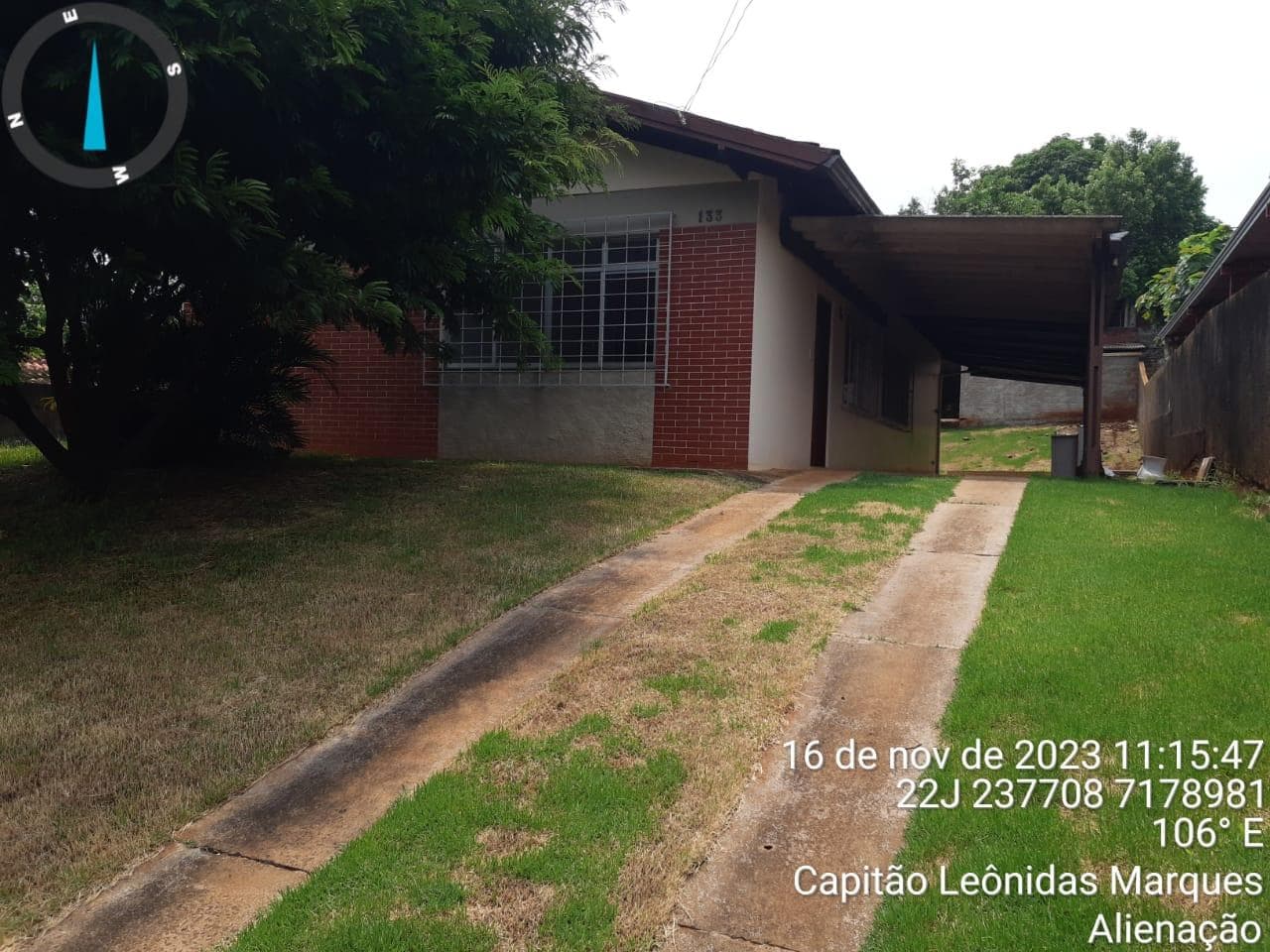 Foto 6 de 14: Casa em leilão em Capitão Leonidas Marques - PR — Casa 126m² Desocupada no Bairro Centro em Capitão Leonidas Marques/PR