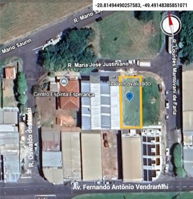 Foto 5 de 5: Terreno em leilão em Mirassol - SP — TERRENO DE 360m² NA RUA MARIA JOSÉ JUSTINIANO, JARDIM ALVORADA - MIRASSOL/SP | MATRICULA 27.333
