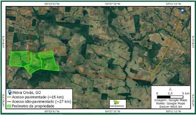 Foto 7 de 7: Area Rural em leilão em Nova Crixás - GO — Fazendas 2.913ha, Nova Crixás/GO