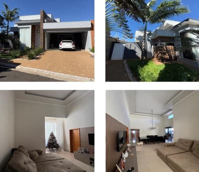 Foto 2 de 6: Casa em leilão em Álvares Machado - SP — Imóvel Residencial, A.T. 245m², A.C. 140m², 3 dorms, 1 suíte, 2 vagas, Residencial Valência, (Direitos)