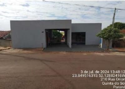 Foto 1 de 7: Casa em leilão em Quinta Do Sol - PR — CASA RESIDENCIAL | A.T. 216,00M² A.C. 131,90M² | QUINTAL DO SOL/PR - POSSUI SALAO DE USO COMERCIAL