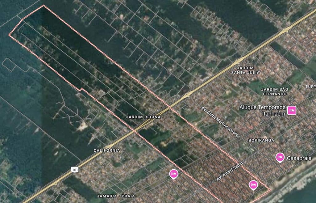 Terreno em leilão em Itanhaém - SP — Terreno, A.T. 300m², Jardim Regina B