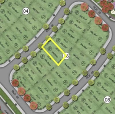 Foto 1 de 2: Terreno em leilão em Taubaté - SP — Terreno 305m² - Loteamento Fazenda Casa Grande, Taubaté/SP - Entrada 30% + 240x