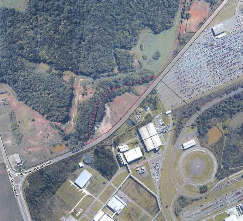 Terreno em leilão em São José Dos Pinhais - PR — Terreno Urbano com área total de 22.913,35m² - Campo Largo da Roseira - São José dos Pinhais/PR