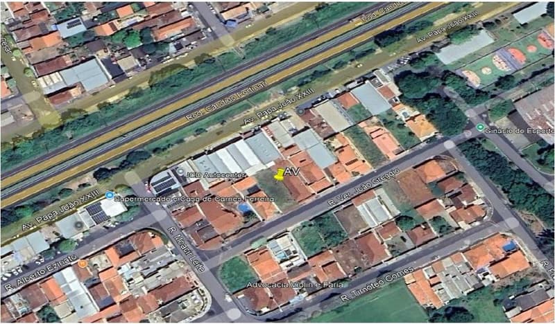 Foto 3 de 4: Terreno em leilão em Brodowski - SP, bairro Jardim Champagnat — Terreno, A.T. 384 m², Jardim Champagnat