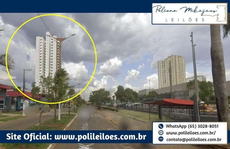 Foto 4 de 5: Apartamento em leilão em Rondonópolis - MT — Apartamento Residencial, nº 1802, no Ed. Solar do Cerrado, com 02 vagas de garagem, Rondonópolis/MT