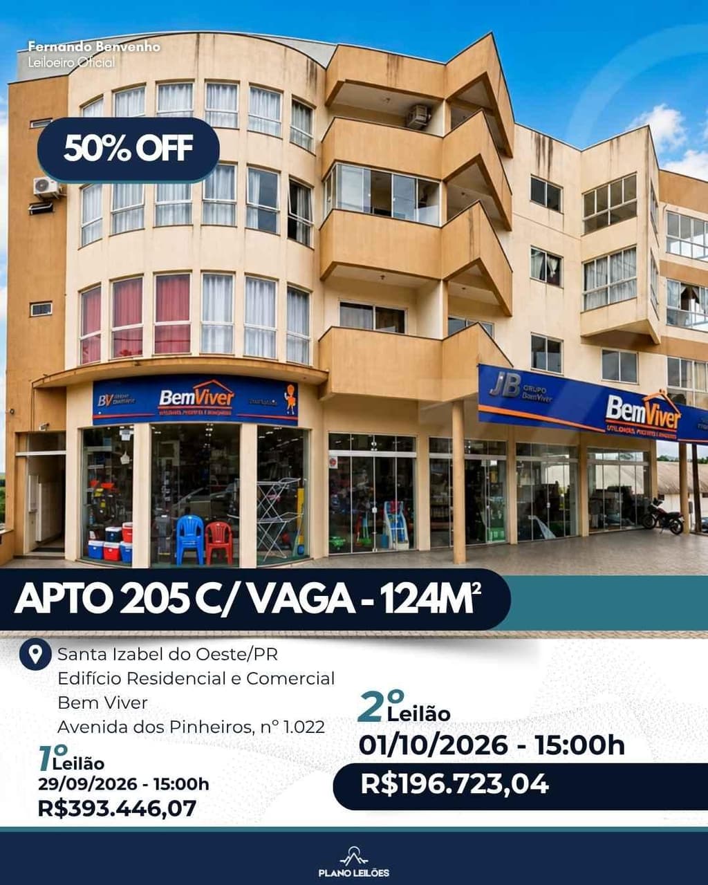 Apartamento em leilão em Santa Izabel Do Oeste - PR — Apartamento 125m², Santa Izabel do Oeste/PR
