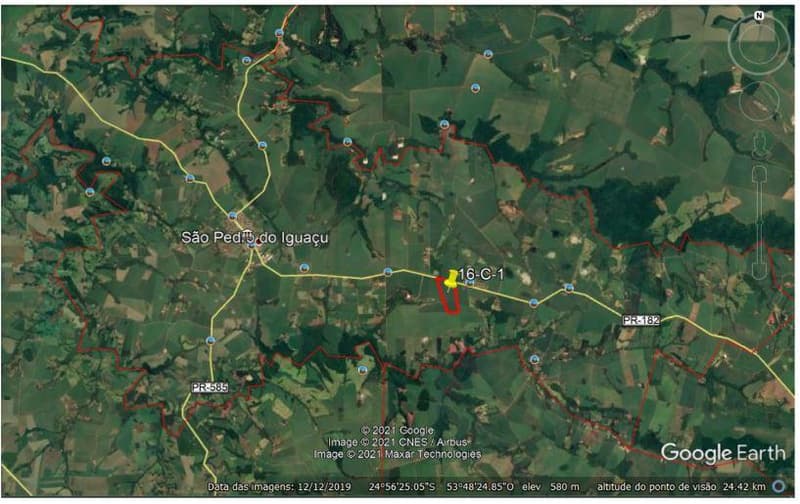 Foto 1 de 12: Area Rural em leilão em São Pedro Do Iguaçu - PR — Fazenda Boa Esperança com área de 117,/8 alqueires Paulisras, situada em São Judas Tadeu, Município de São Pedro do Iguaçu-PR.